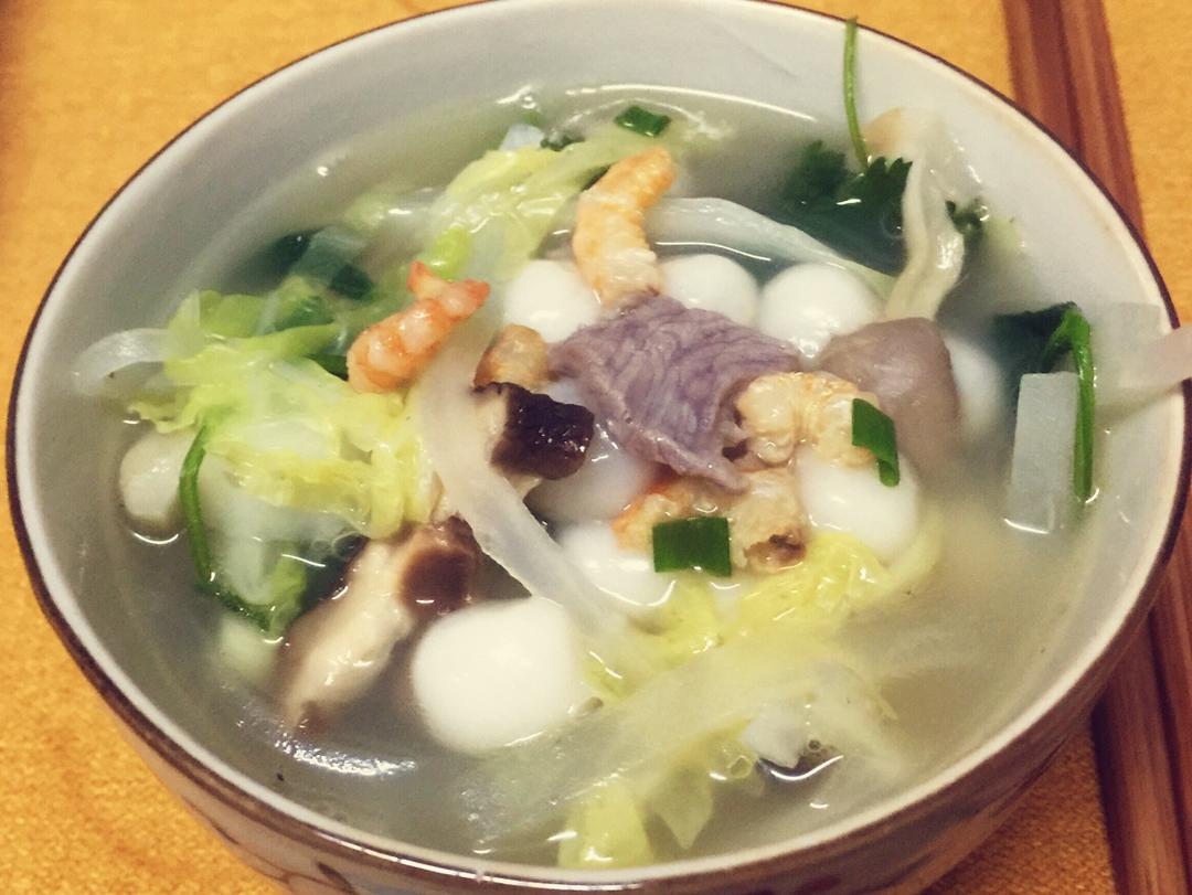 开平咸汤圆的做法