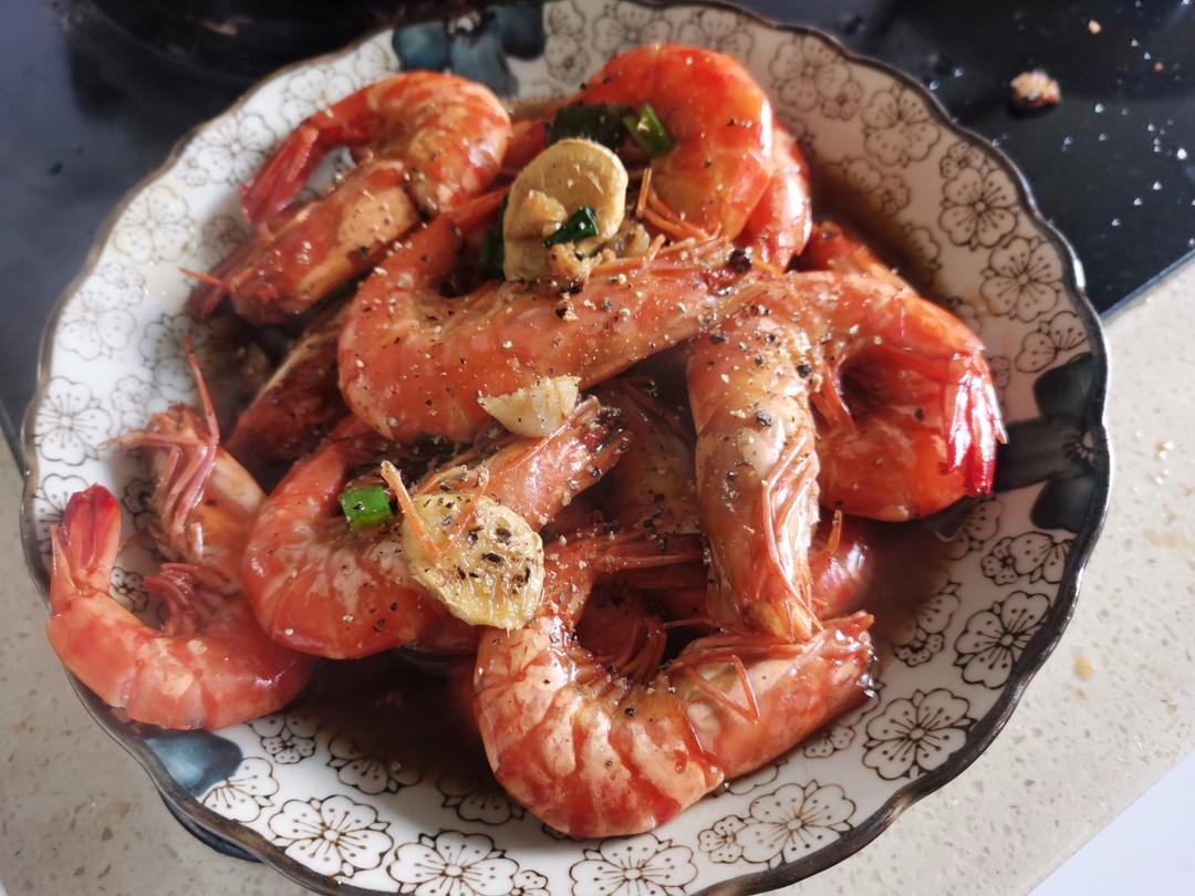 香煎黑虎虾，好吃到没朋友