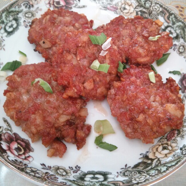 藕香煎肉饼