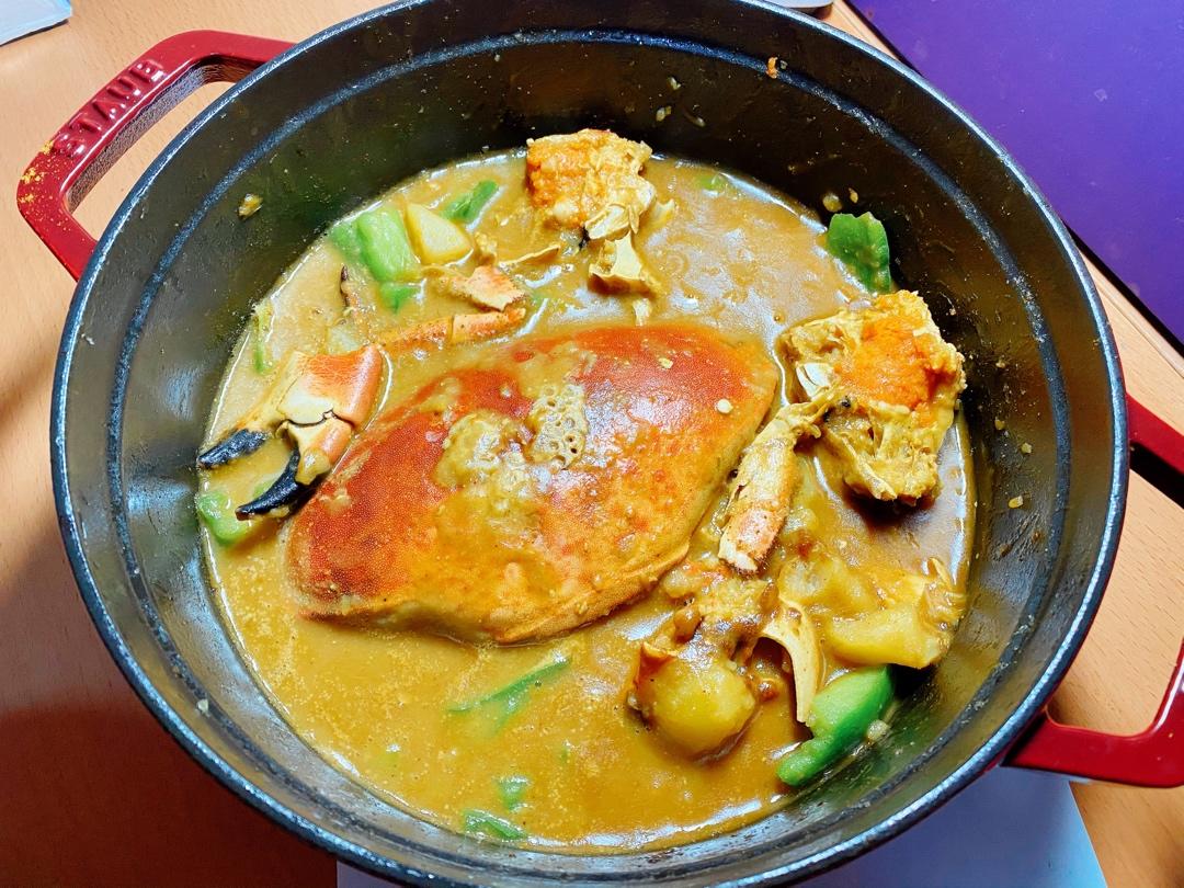 咖喱炒英国黄金面包蟹【主食-海鲜-面包蟹】