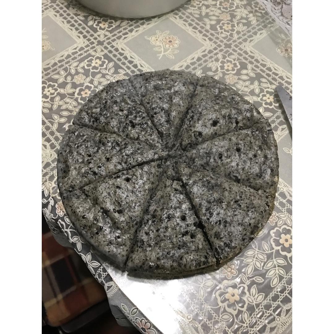 奶香黑芝麻发糕