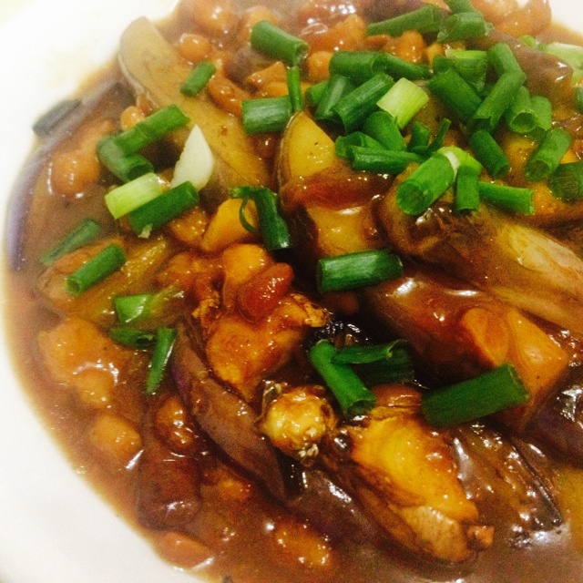 酱香肉末烧茄子