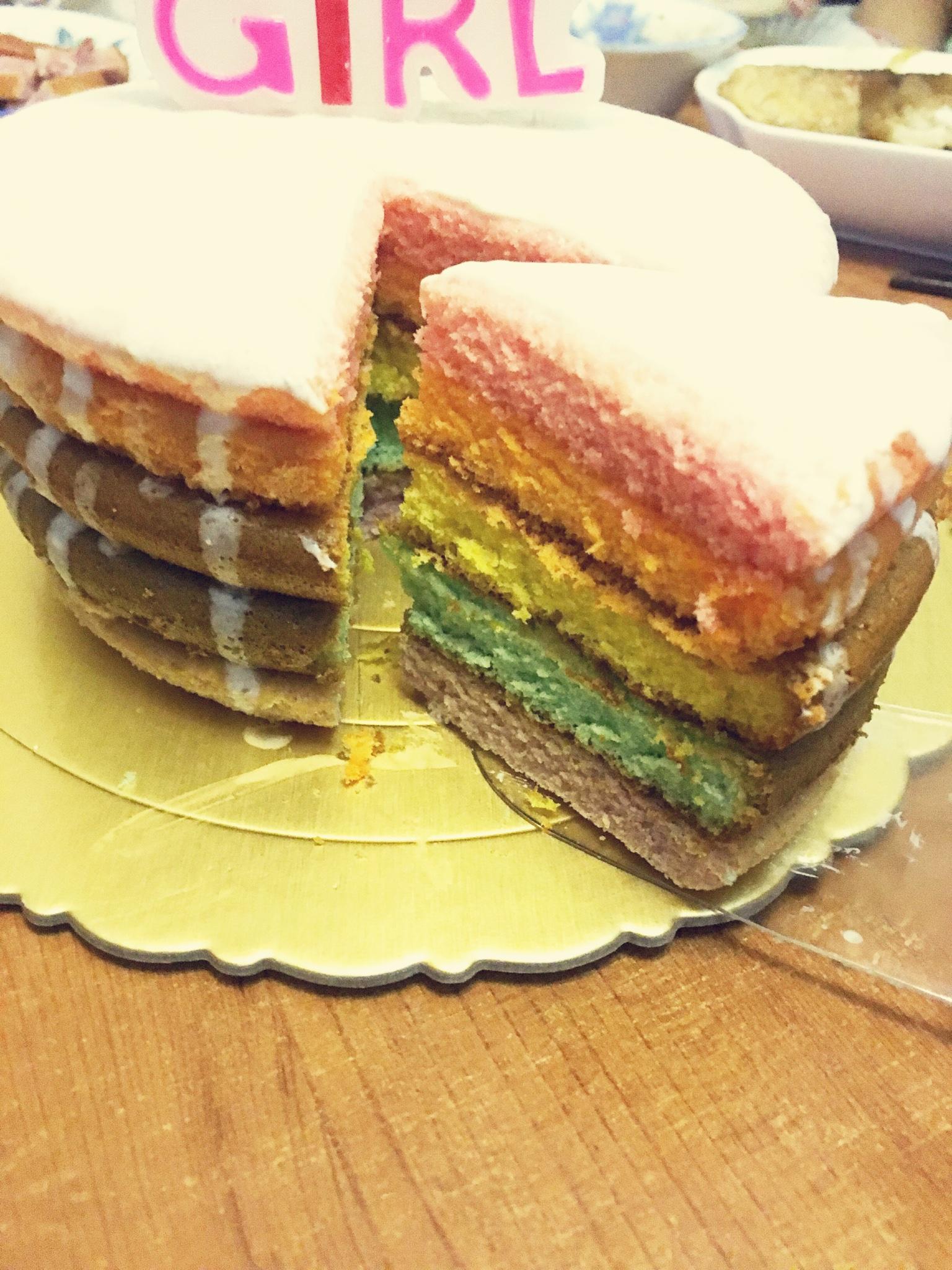 彩虹蛋糕低脂低糖6寸版的做法