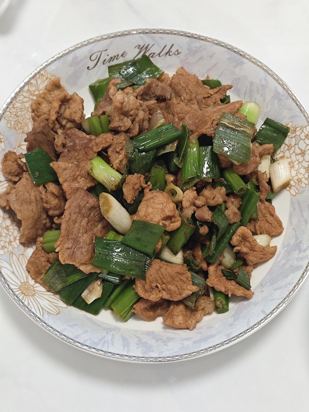 蒜苗炒肉