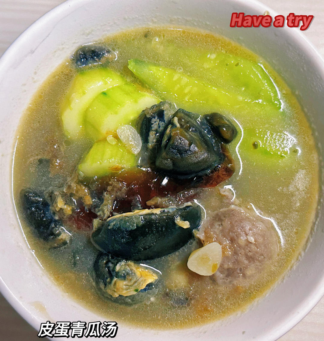 黄瓜皮蛋汤