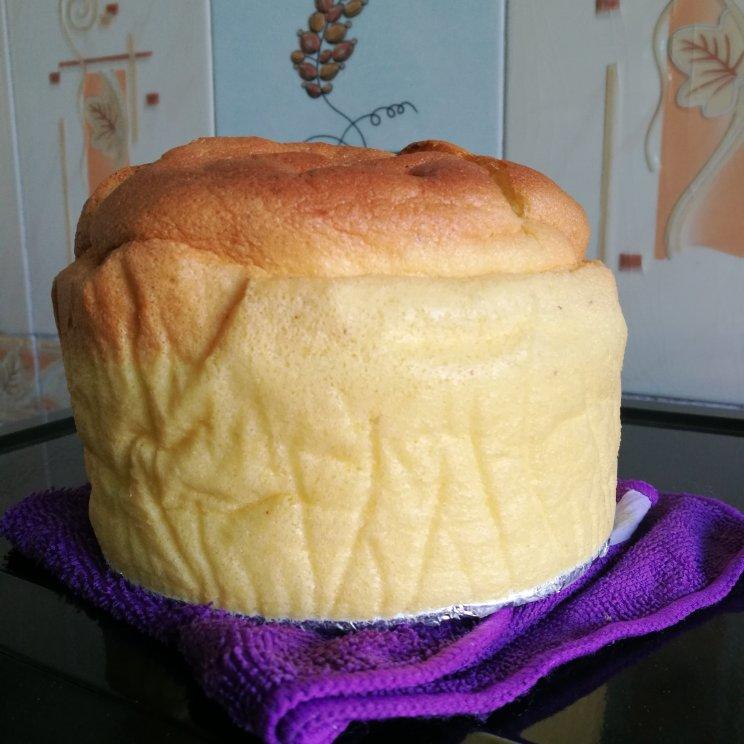 古早蛋糕 用6寸戚风模具 20克低糖版 新手零失败