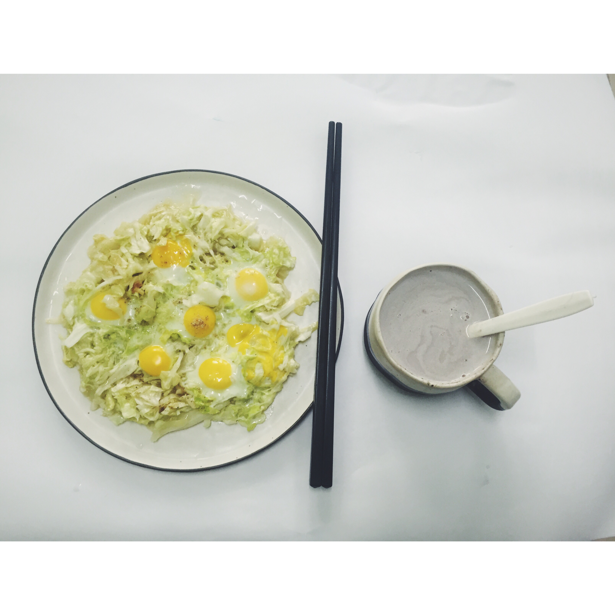 快手早餐料理-卷心菜烘蛋