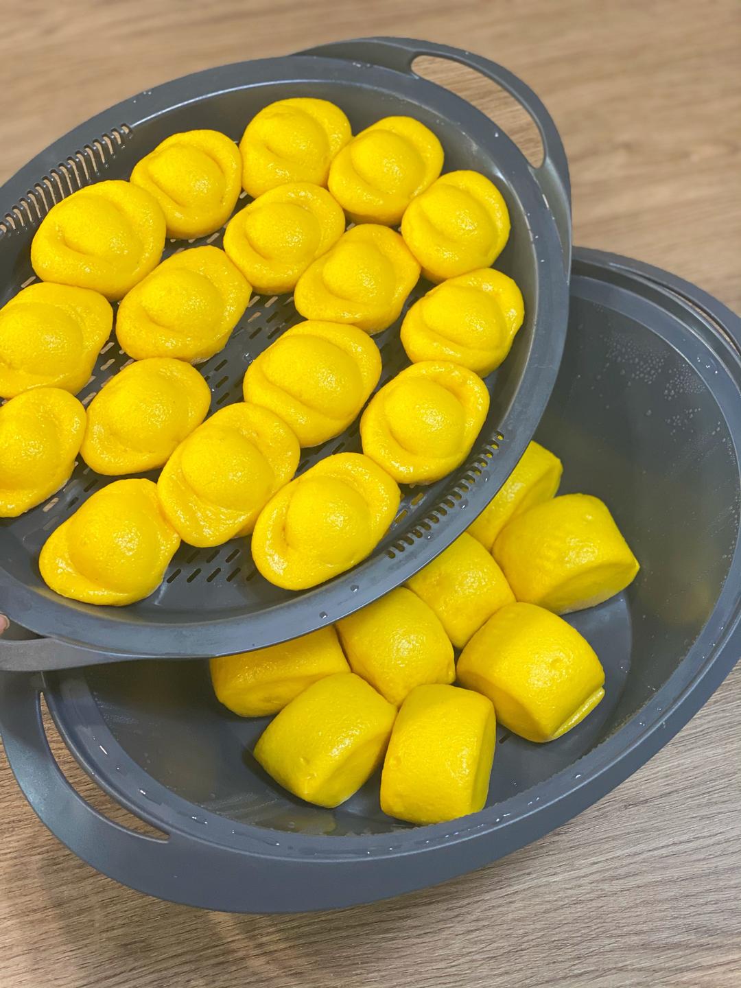 南瓜馒头+金元宝的做法