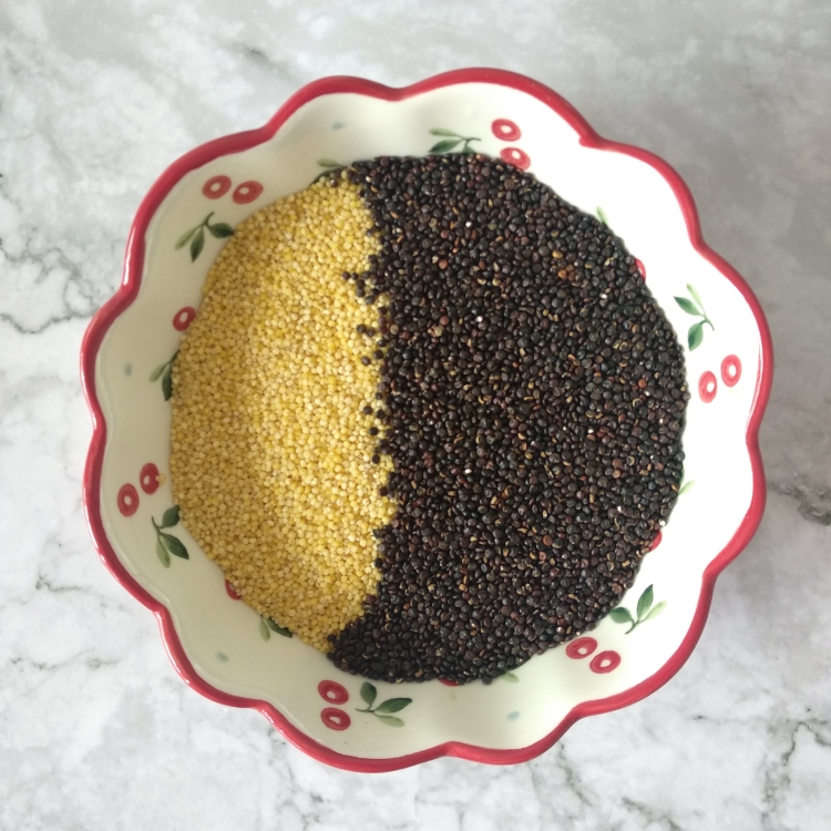 素食晚餐：黑藜麦小米粥的做法