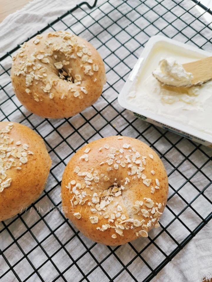 全麦贝果，低糖无油