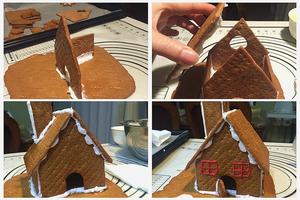 自制姜饼屋，童话中的饼干房子的做法 步骤8