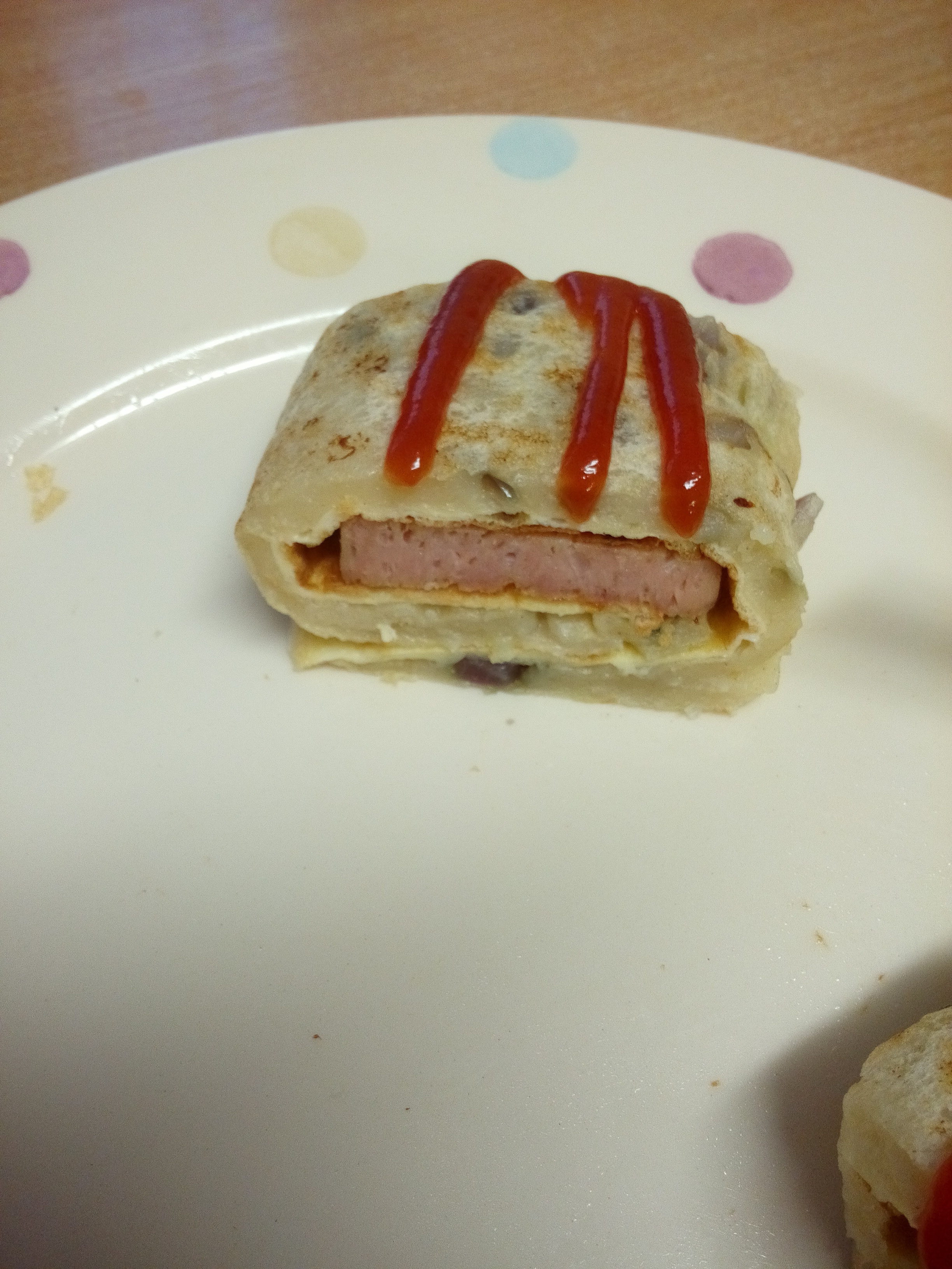 午餐肉蛋饼卷