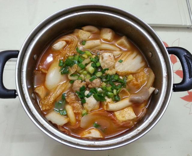 泡菜豆腐锅的做法