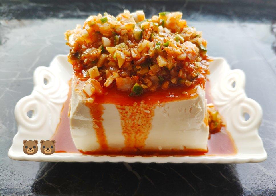 泡菜黄瓜拌豆腐