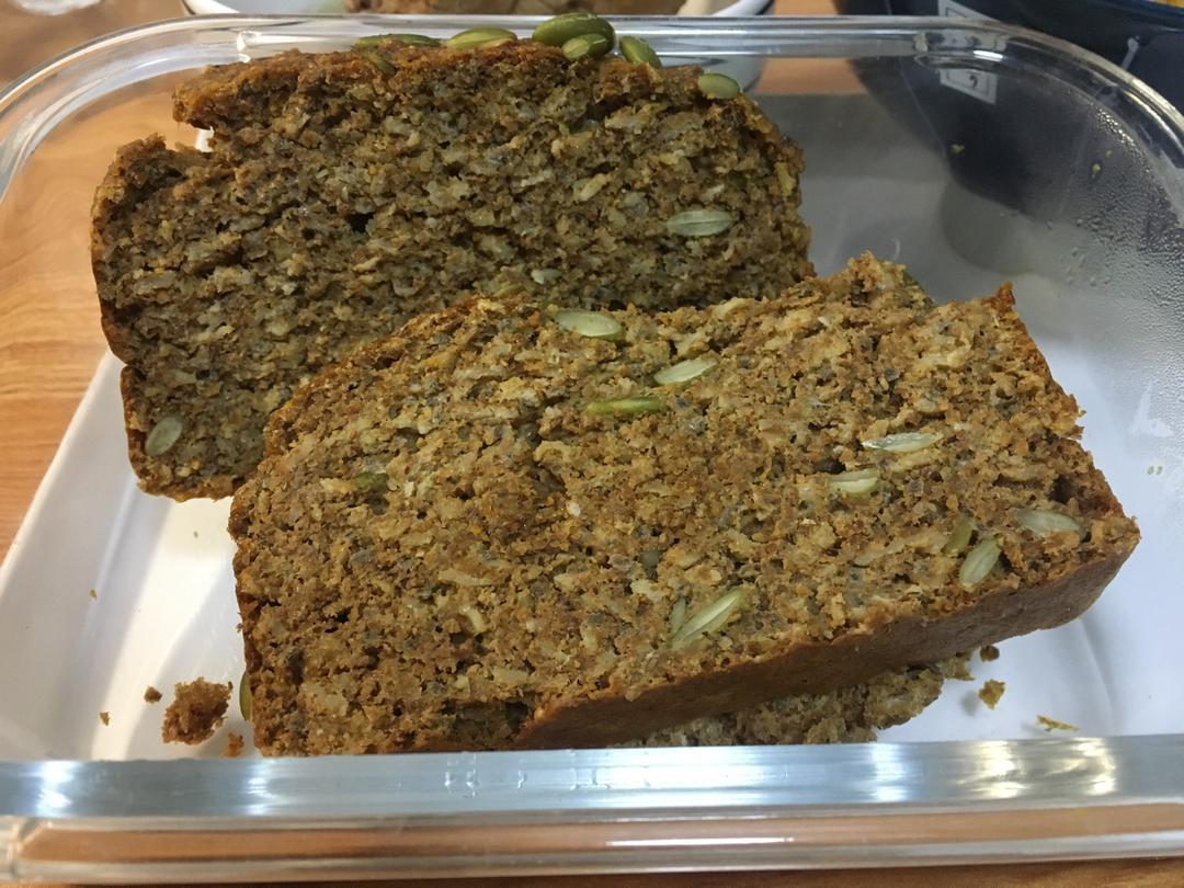 燕麦杂籽快手面包丨健康·烘焙