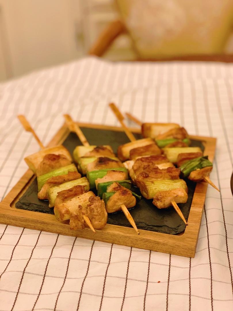 日式烧鸟——照烧鸡肉葱串（香嫩口感的下酒菜）
