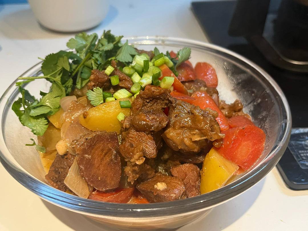 沙沙土豆胡萝卜炖牛肉