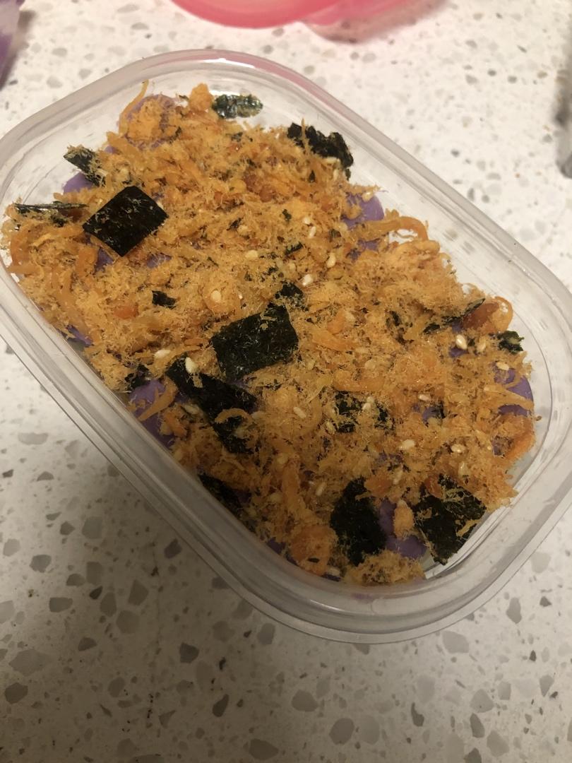 简易版低脂麻薯芋泥紫薯肉松盒子
