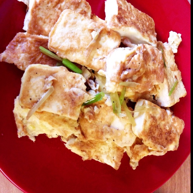 鸡蛋煎豆腐