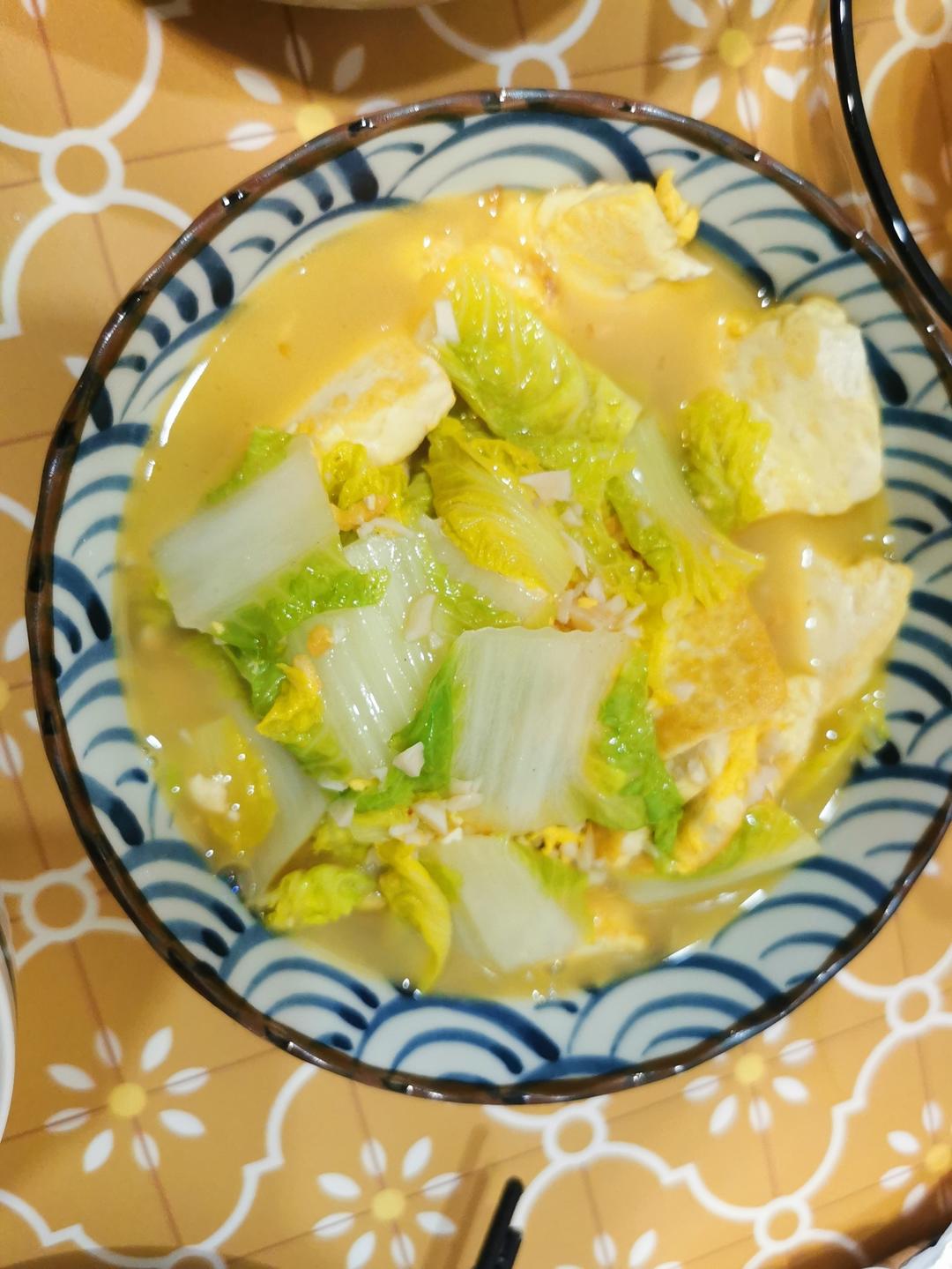 超级下饭的娃娃菜炖豆腐