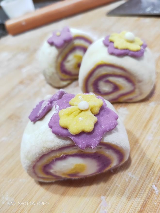 紫薯南瓜馒头【豆沙包】的做法