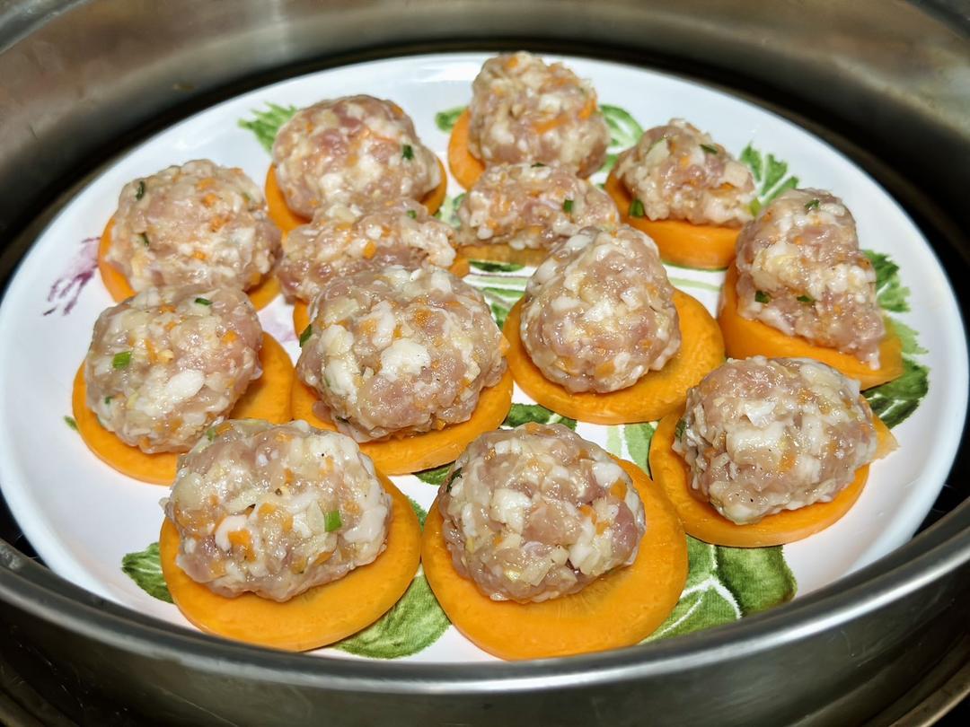 清蒸藕丁肉丸子