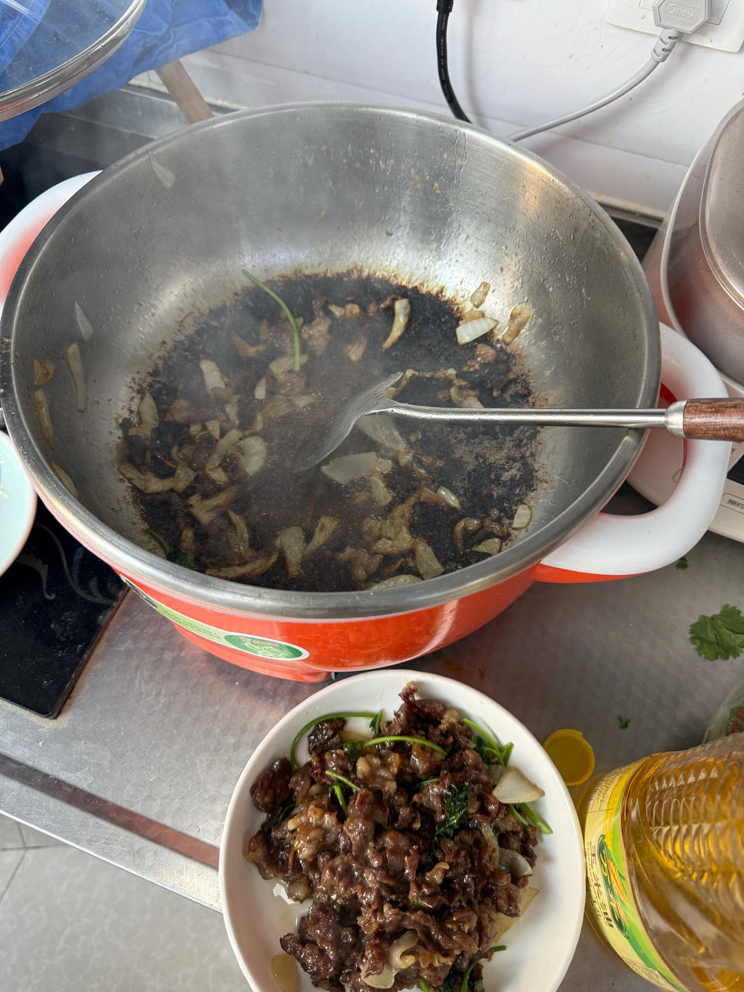 家常孜然洋葱炒羊肉