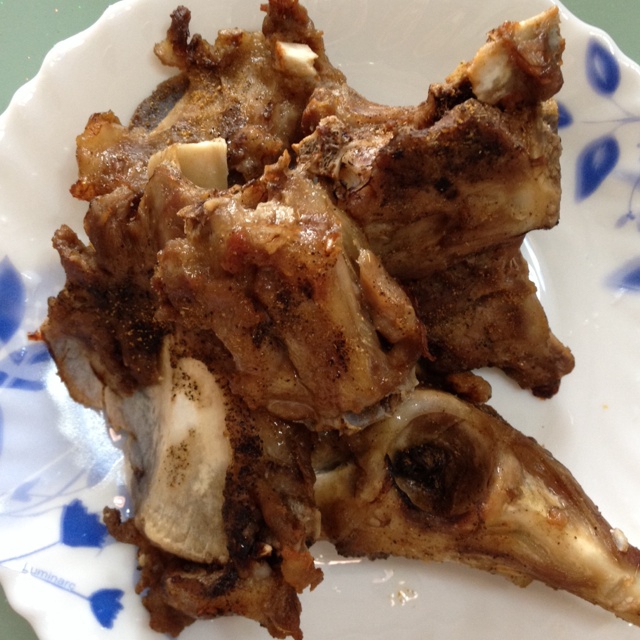 蒜香孜然烤羊排