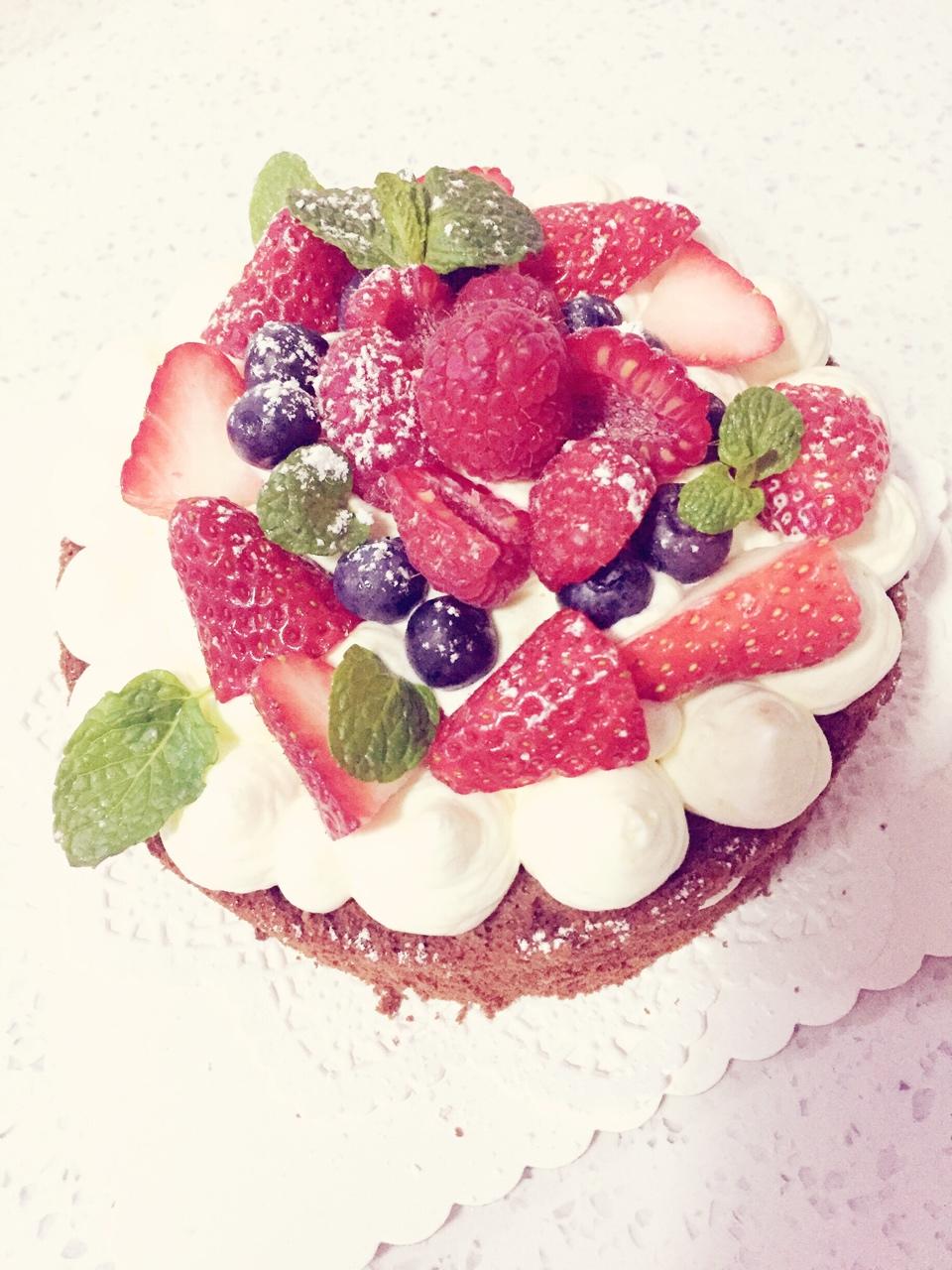 可可戚风裸蛋糕 6寸