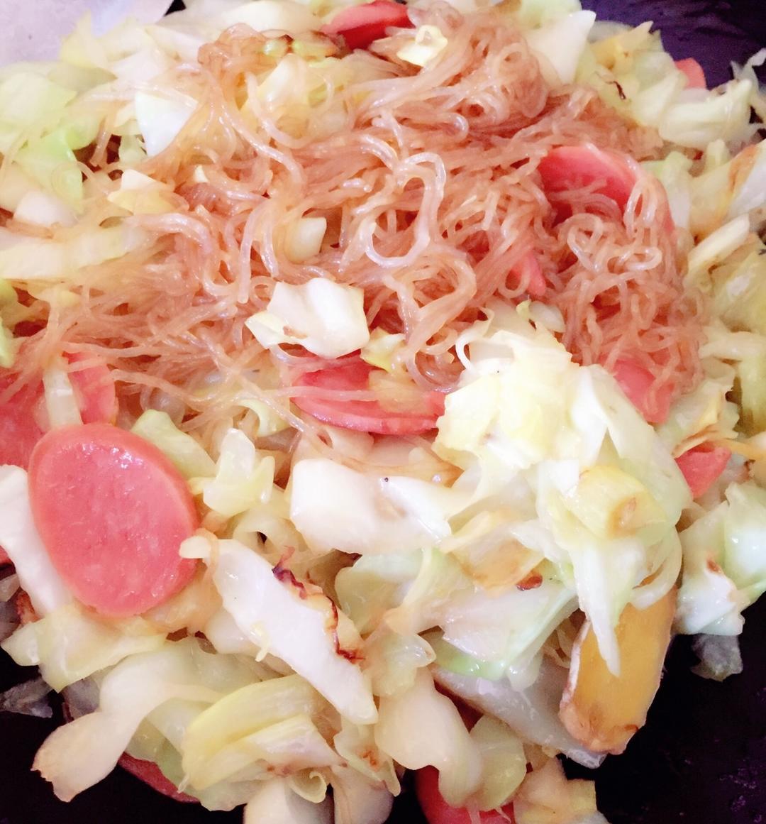 大白菜炒粉丝