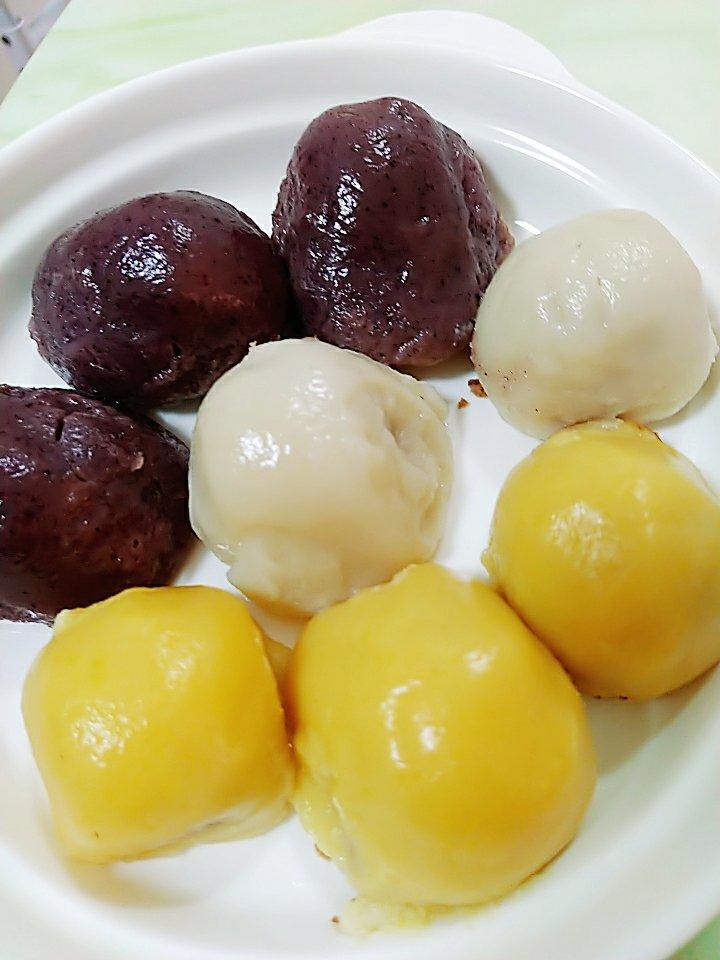 柚子然然奶奶做的东北粘豆包