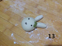 可爱米菲兔豆沙包的做法 步骤13