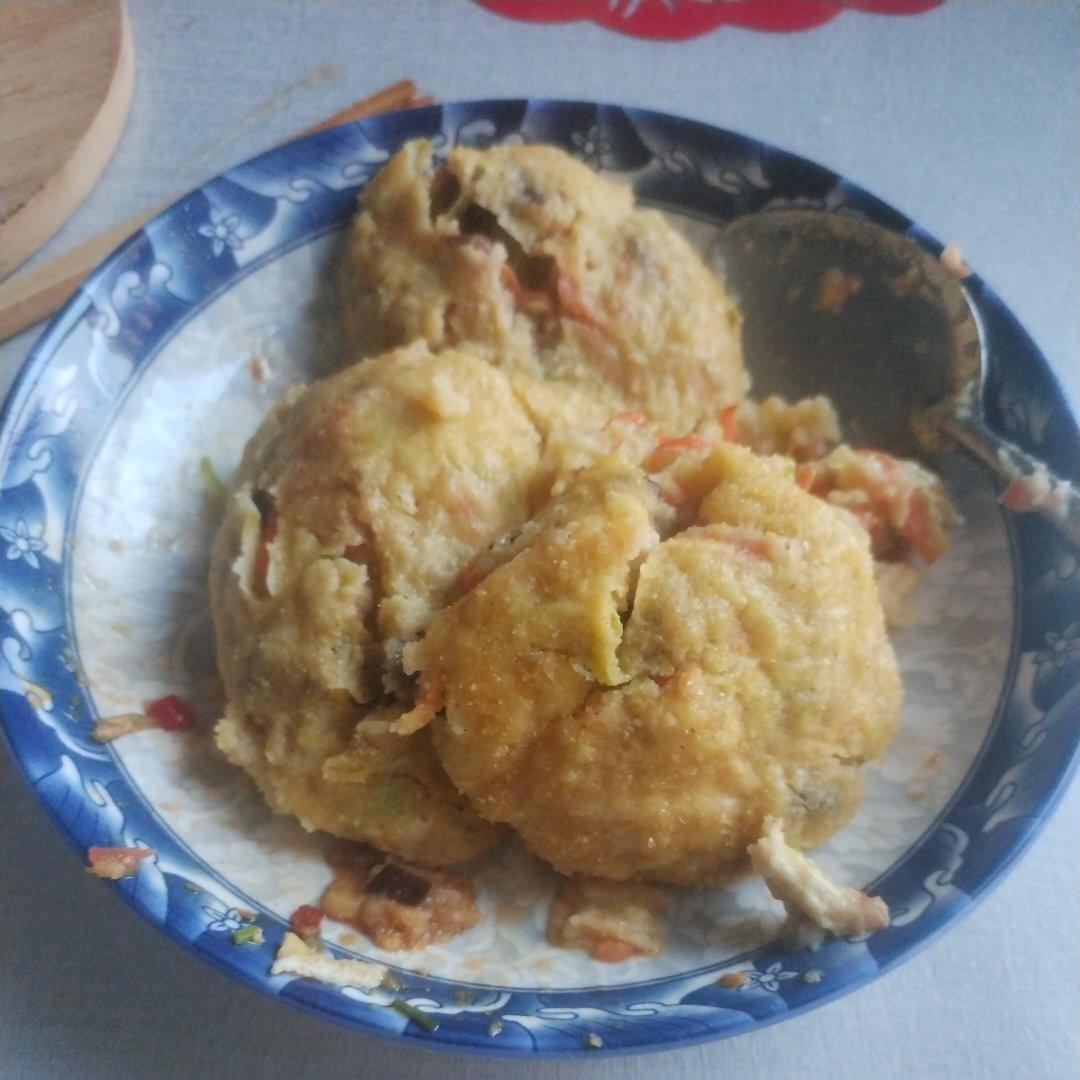 （减脂）玉米面菜团子