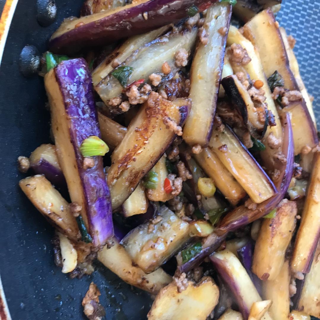红烧肉沫茄子