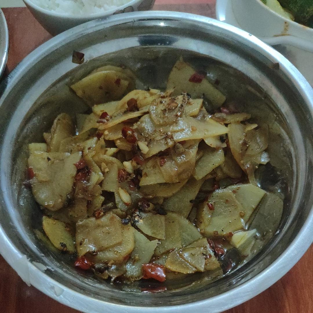 家常炒土豆片