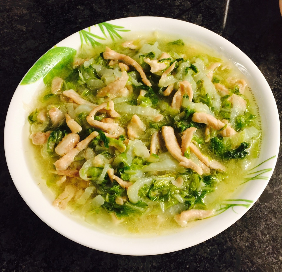 白菜烂糊肉丝