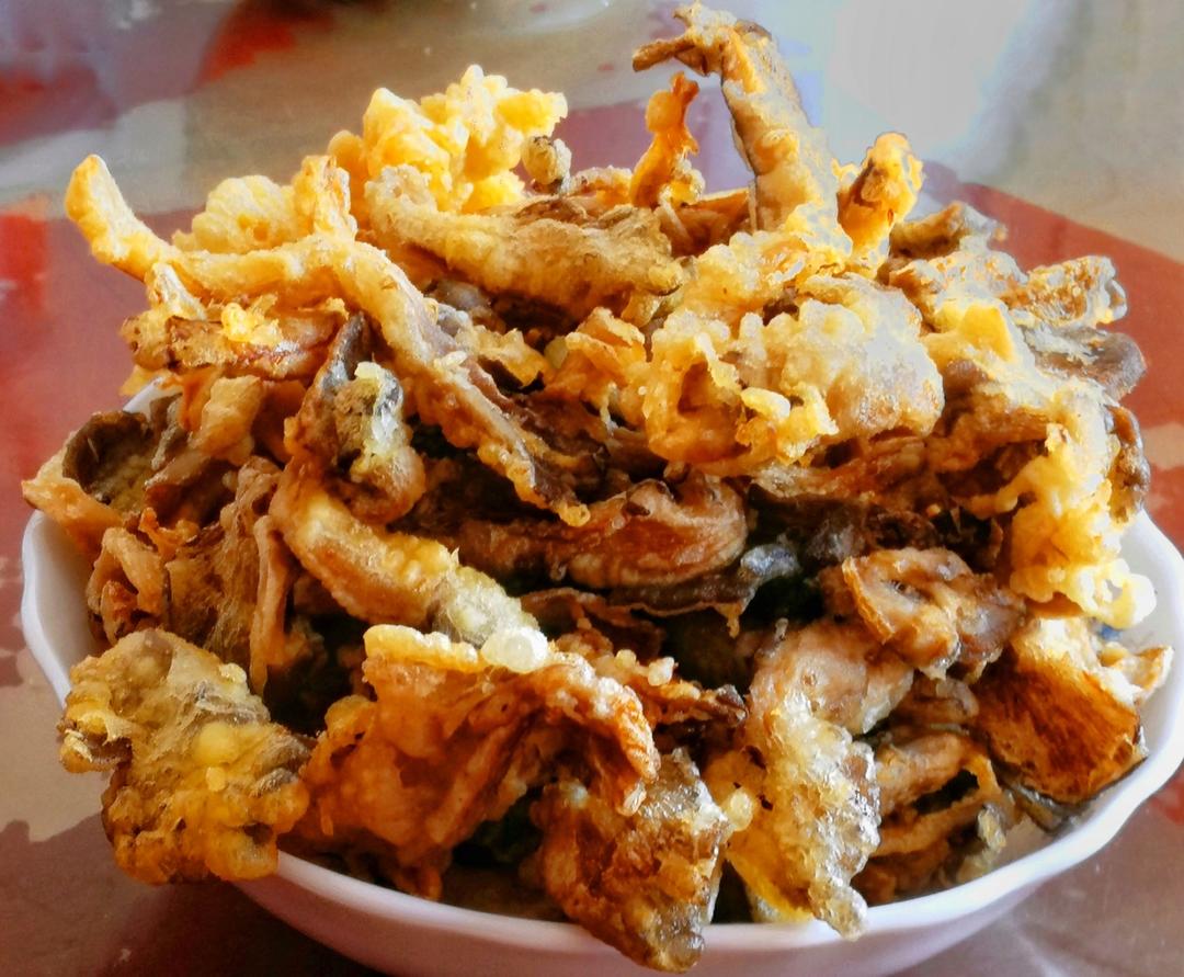 炸平菇（鲜蘑）