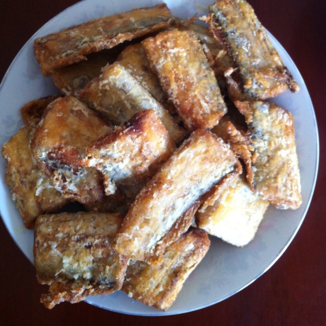 愉快的波尔卡做的干炸带鱼