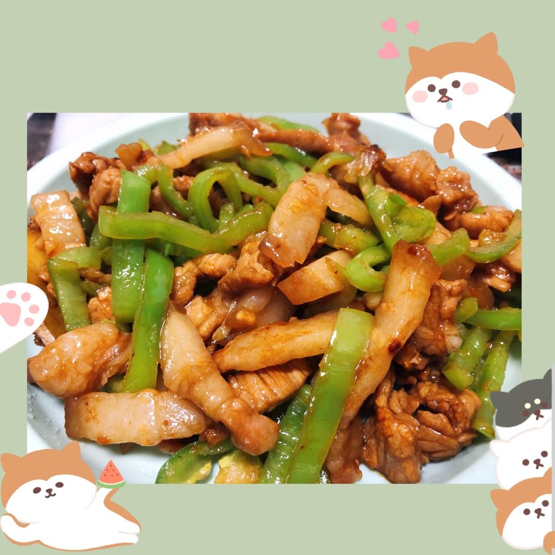 巨下饭的尖椒肉丝好吃得一碗接一碗