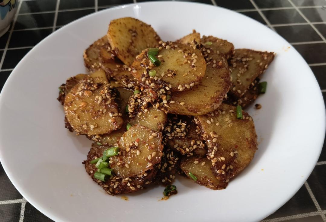 跪了‼️好吃到起飞的香煎孜然土豆片㊙️