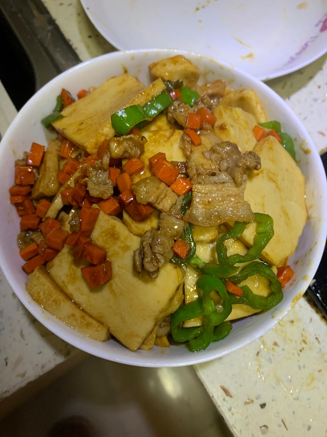 干锅千叶豆腐，千页豆腐