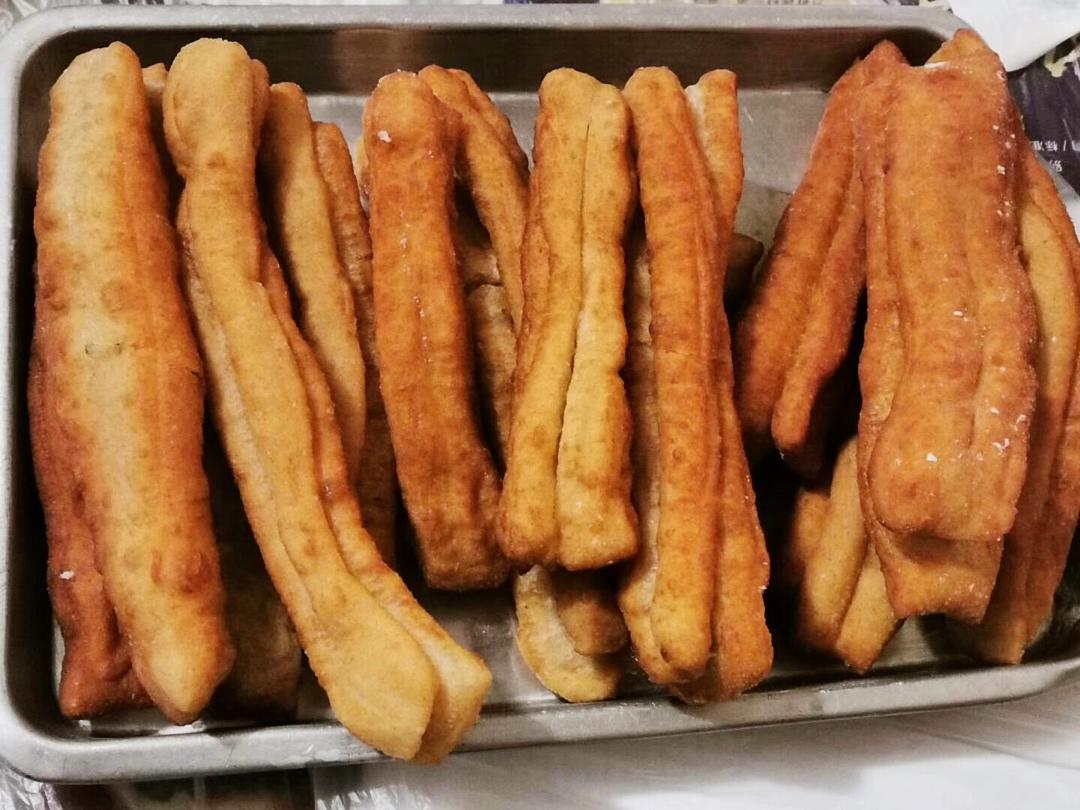 自制无泡打粉油条