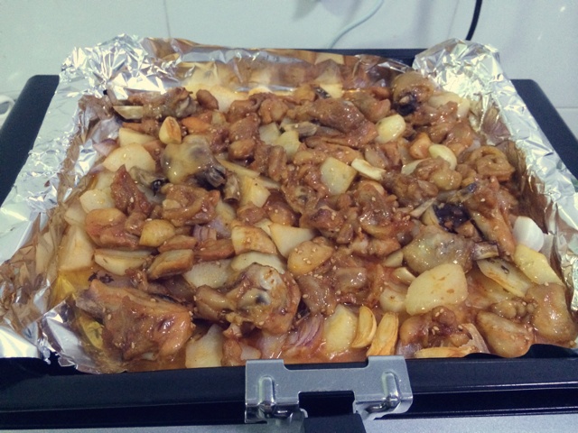 新奥尔良烤鸡腿土豆