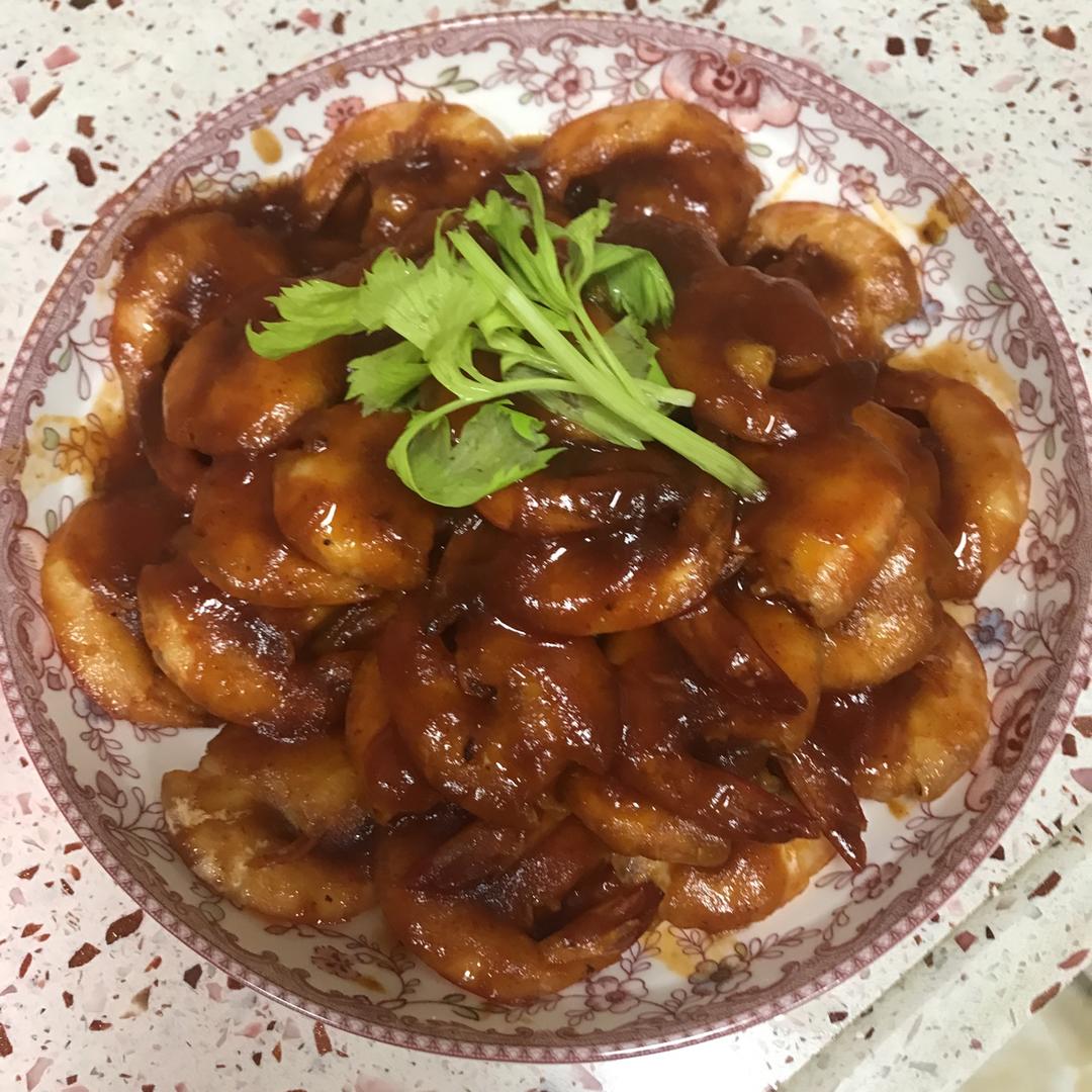 黄晓明茄汁大虾－中餐厅