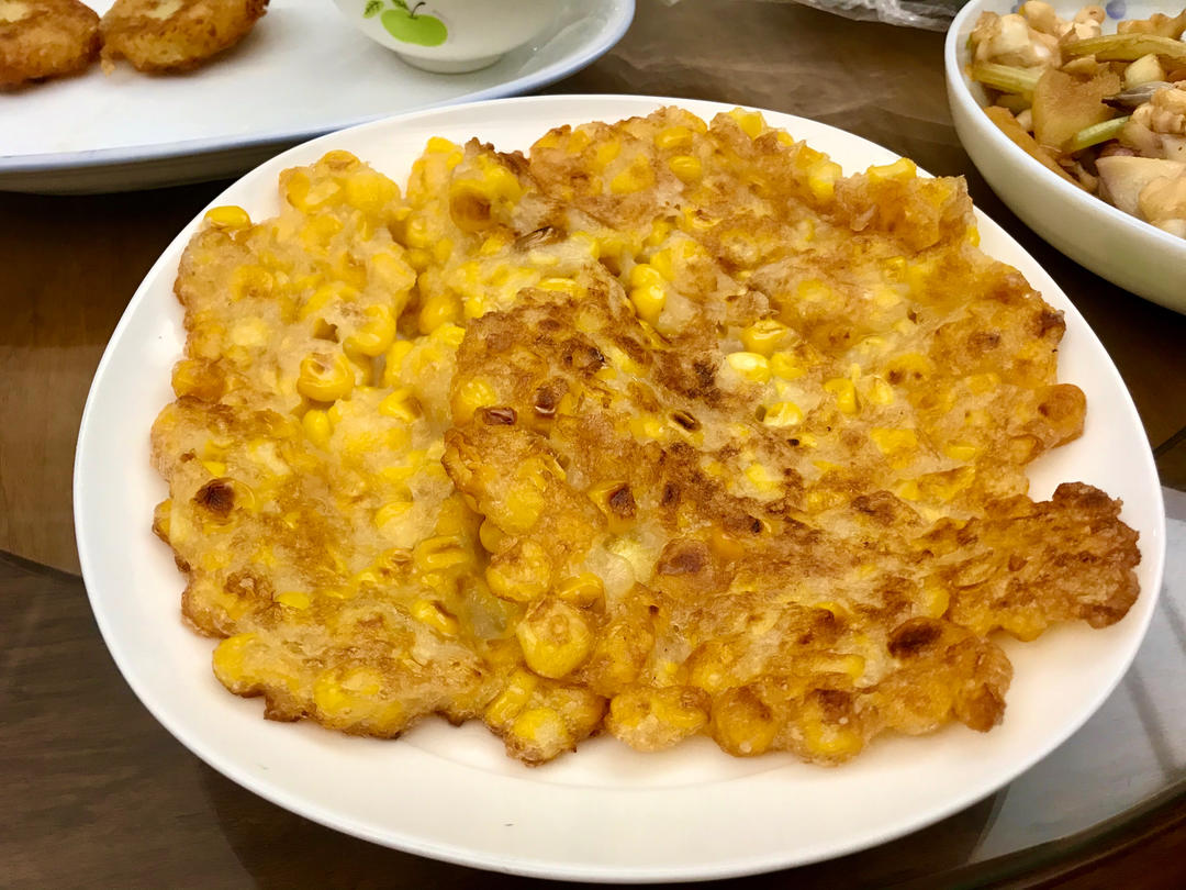 糯叽叽的香甜玉米烙