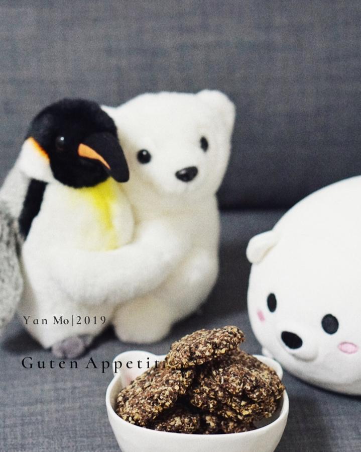 黑芝麻燕麦高纤饼干（无添加，另含植物油减脂配方）