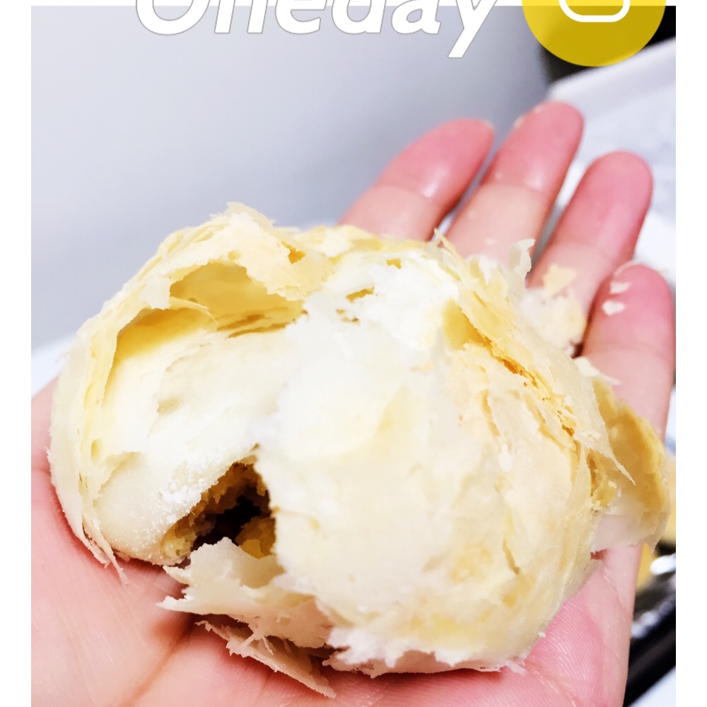 酥皮绿豆饼   酥得掉渣渣