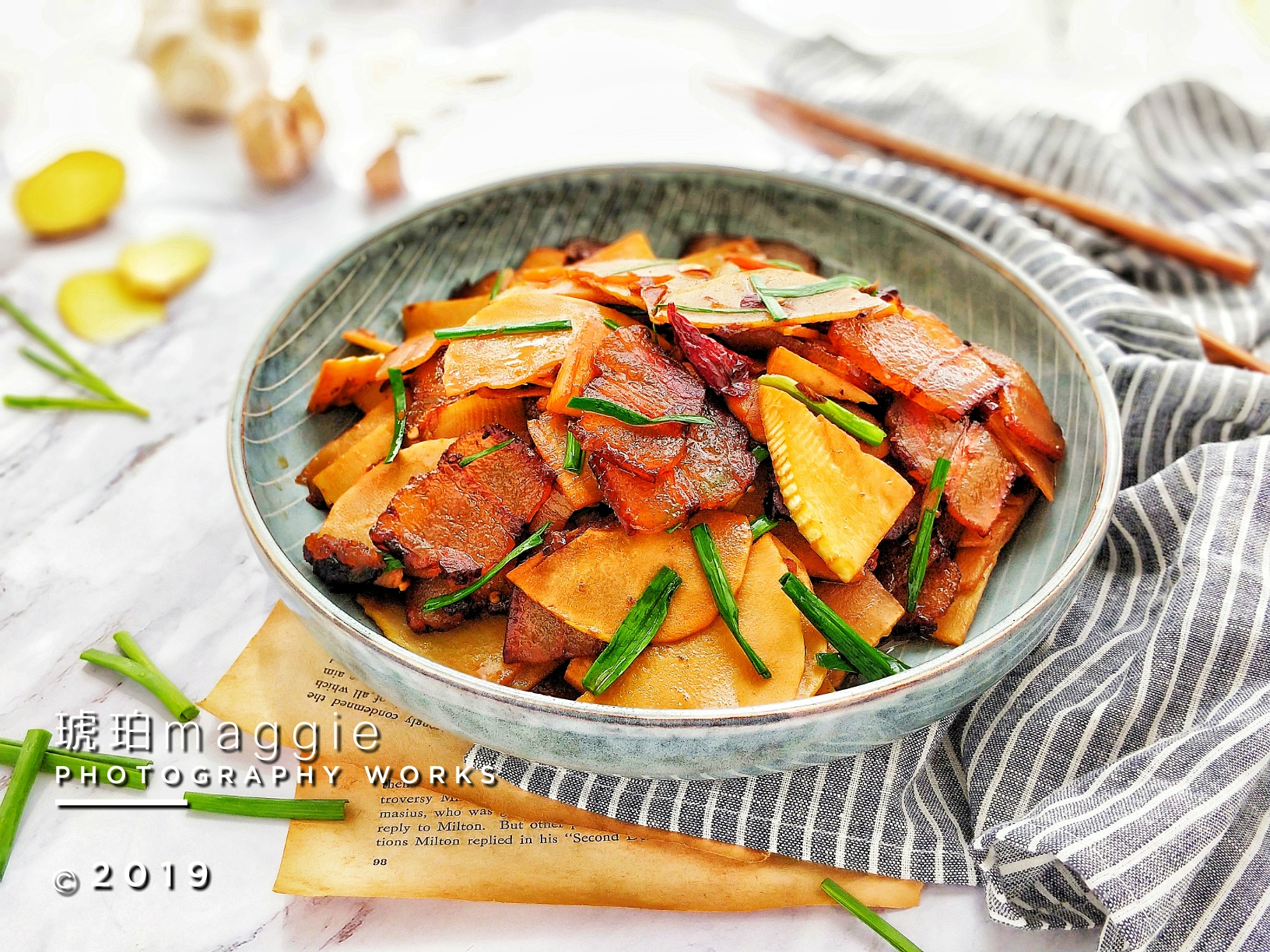 ㊙️腊味‼️家常菜‼️冬笋炒腊肉的做法
