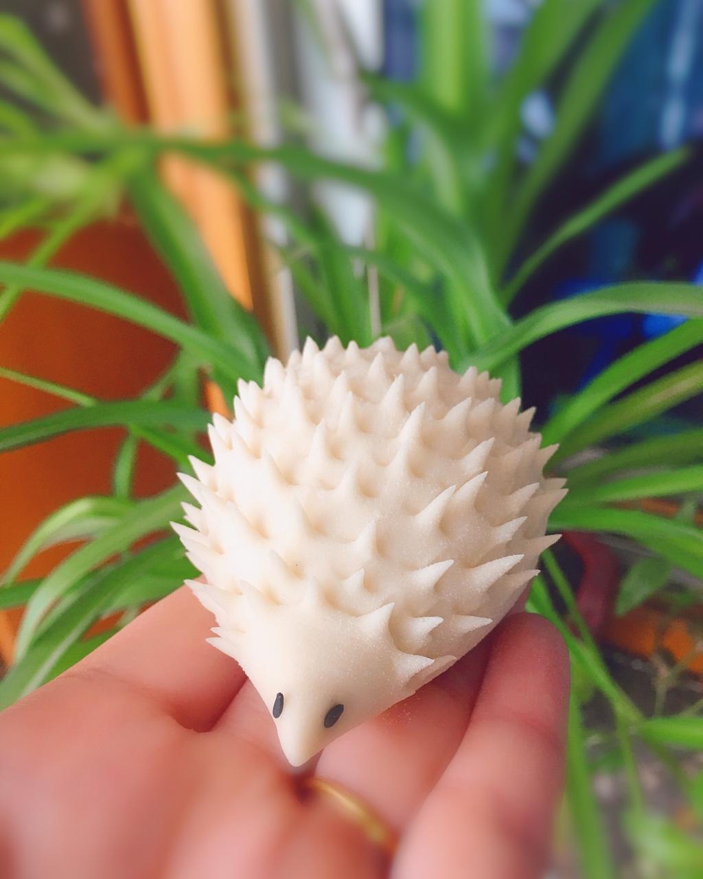 果叮妈妈做的南瓜刺猬馒头