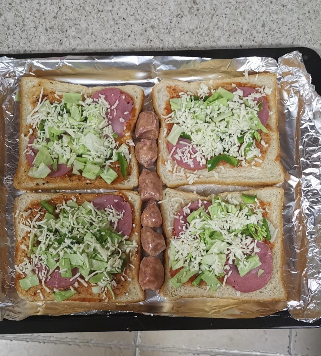 超好吃面包披萨🍕